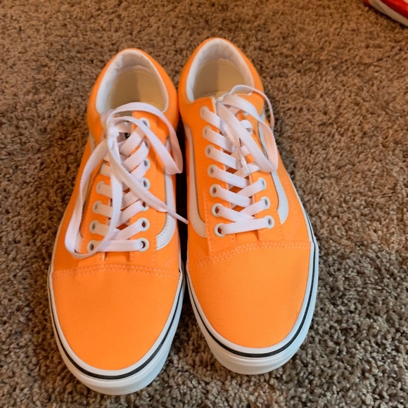 neon orange vans